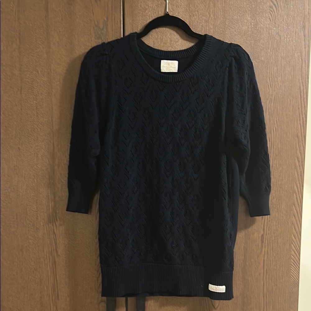 NWOT - Barbour Heritage Brand Knit Sweater – Navy, Size US6/M -